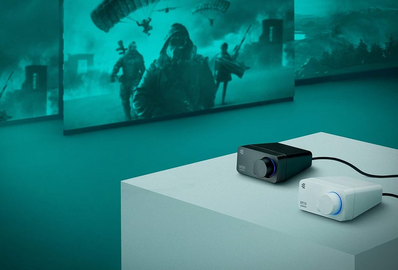 EPOS GSX 300 - External Computer Sound Card - High-Resolution Stereo & 7.1 Surround Sound - LED Volume Dial; Customizable Smart Button - Windows 10 Synchronized - Image 2